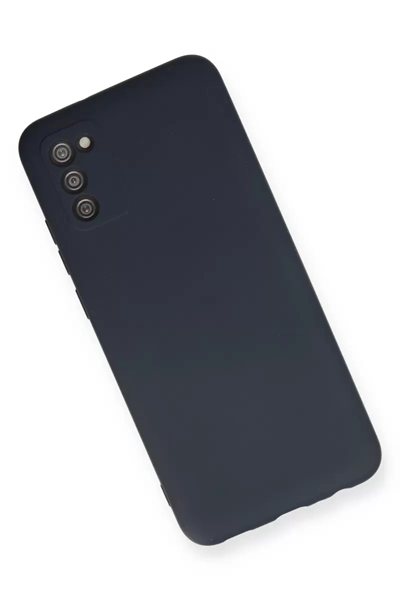 Samsung Galaxy A02S Kılıf Nano içi Kadife Silikon - Lacivert