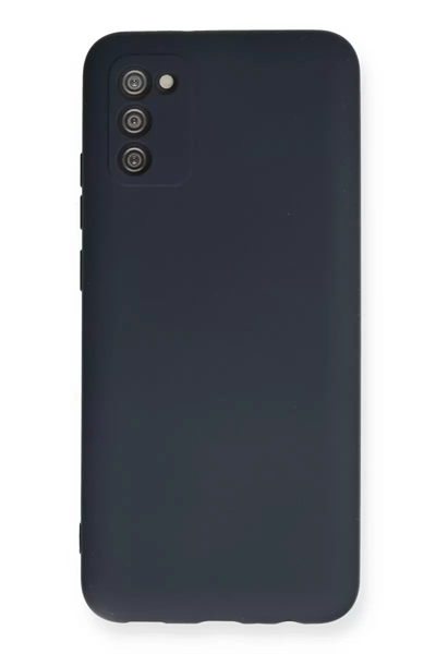 Samsung Galaxy A02S Kılıf Nano içi Kadife Silikon - Lacivert