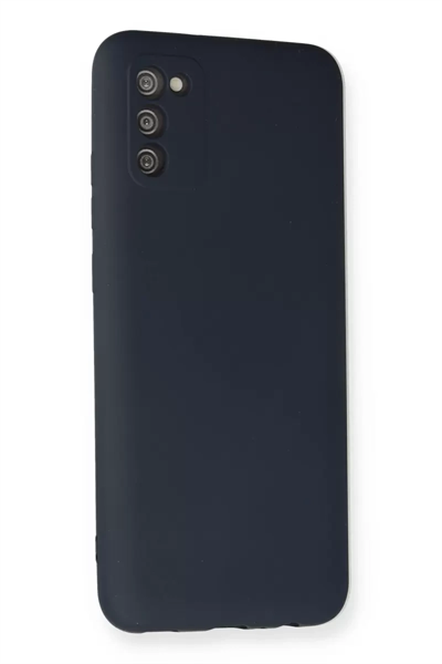 Samsung Galaxy A02S Kılıf Nano içi Kadife Silikon - Lacivert