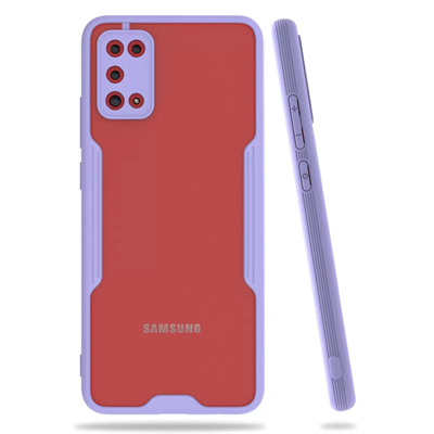Samsung Galaxy A02S Kılıf Platin Silikon - Lila
