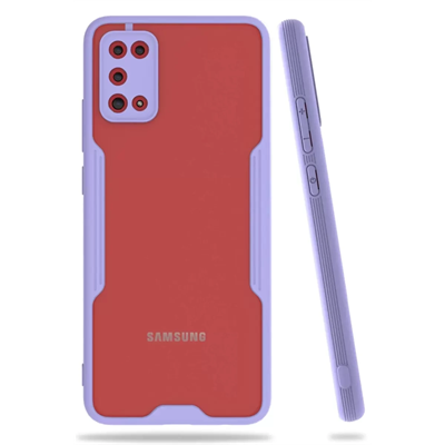 Samsung Galaxy A02S Kılıf Platin Silikon - Lila