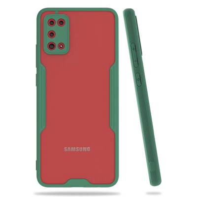 Samsung Galaxy A02S Kılıf Platin Silikon - Yeşil