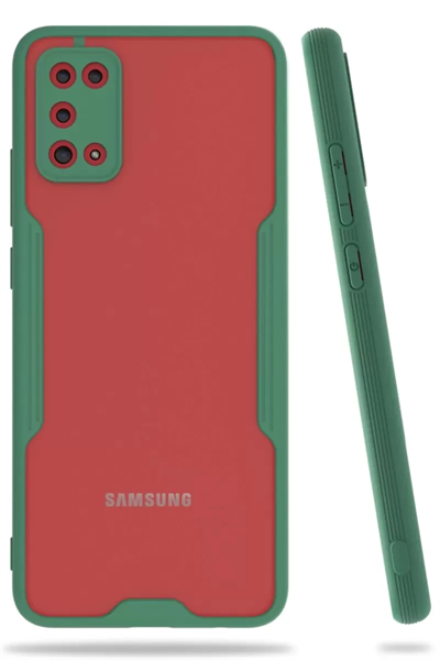 Samsung Galaxy A02S Kılıf Platin Silikon - Yeşil