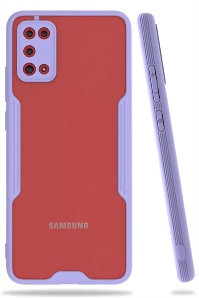 Samsung Galaxy A02S Kılıf Platin Silikon - Lila
