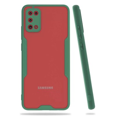 Samsung Galaxy A02S Kılıf Platin Silikon - Yeşil