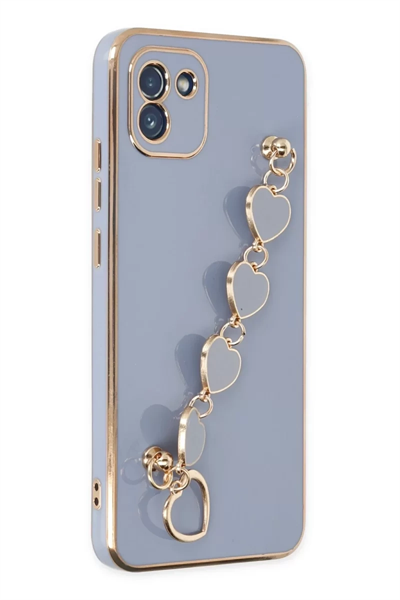 Samsung Galaxy A03 Kılıf Esila Silikon - Gri