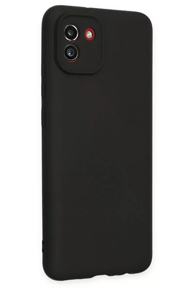 Samsung Galaxy A03 Kılıf First Silikon - Siyah