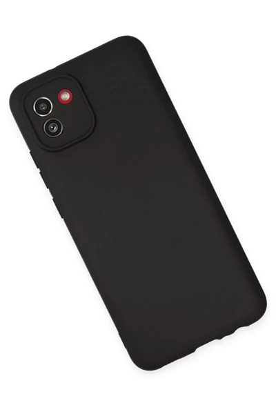 Samsung Galaxy A03 Kılıf First Silikon - Siyah