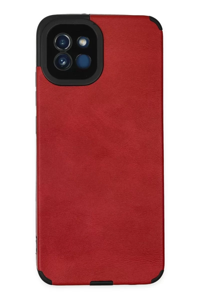 Samsung Galaxy A03 Kılıf Loop Deri Silikon - Kırmızı