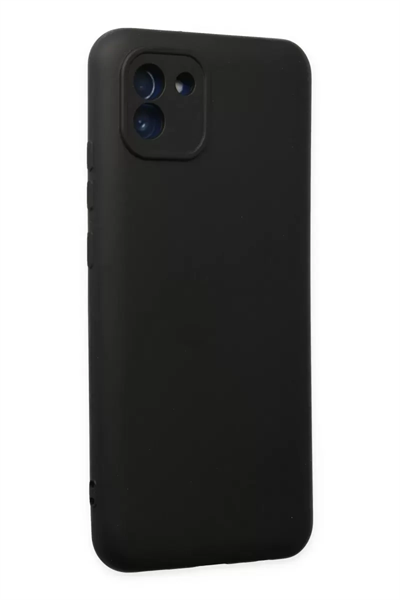 Samsung Galaxy A03 Kılıf Nano içi Kadife Silikon - Siyah