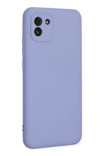 Samsung Galaxy A03 Kılıf Nano içi Kadife Silikon - Lila
