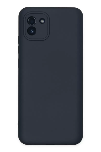 Samsung Galaxy A03 Kılıf Nano içi Kadife Silikon - Lacivert