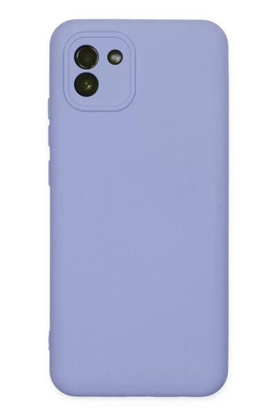 Samsung Galaxy A03 Kılıf Nano içi Kadife Silikon - Lila