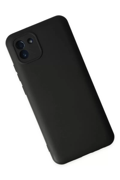 Samsung Galaxy A03 Kılıf Nano içi Kadife Silikon - Siyah