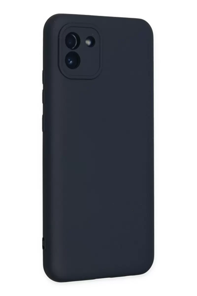 Samsung Galaxy A03 Kılıf Nano içi Kadife Silikon - Lacivert