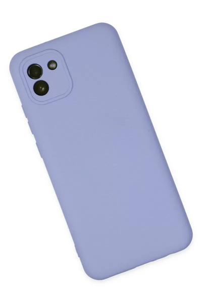Samsung Galaxy A03 Kılıf Nano içi Kadife Silikon - Lila