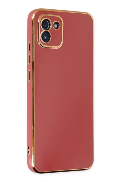 Samsung Galaxy A03 Kılıf Volet Silikon - Kırmızı