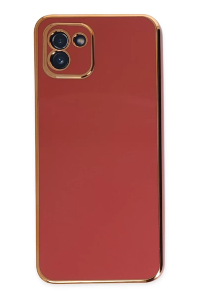 Samsung Galaxy A03 Kılıf Volet Silikon - Kırmızı