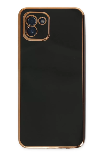 Samsung Galaxy A03 Kılıf Volet Silikon - Siyah