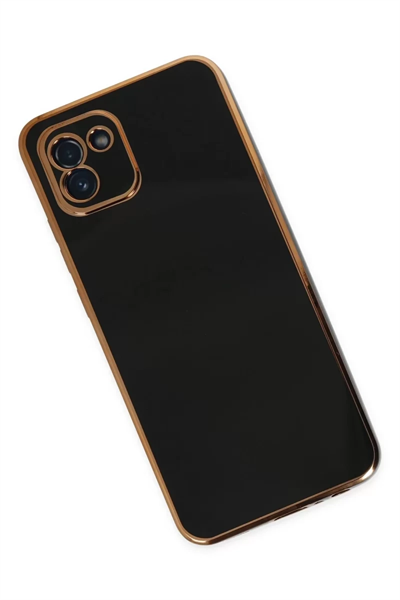 Samsung Galaxy A03 Kılıf Volet Silikon - Siyah