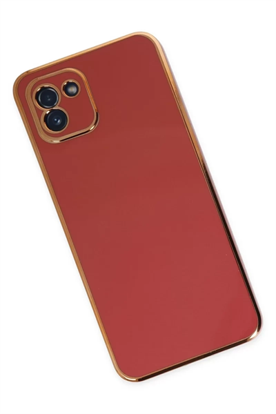 Samsung Galaxy A03 Kılıf Volet Silikon - Kırmızı