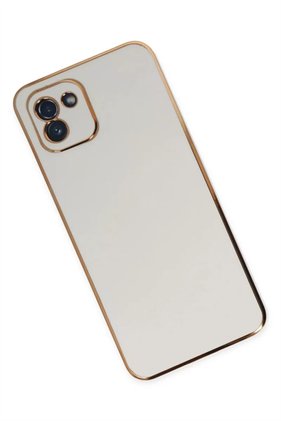 Samsung Galaxy A03 Kılıf Volet Silikon - Beyaz