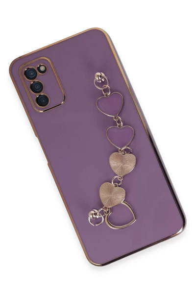 Samsung Galaxy A03S Kılıf Esila Silikon - Mor