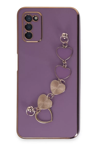Samsung Galaxy A03S Kılıf Esila Silikon - Mor