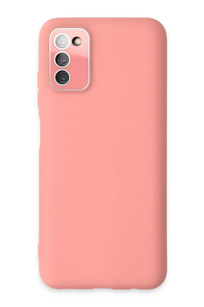 Samsung Galaxy A03S Kılıf Lansman Glass Kapak - Pembe