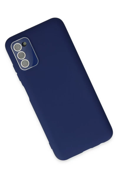 Samsung Galaxy A03S Kılıf Lansman Glass Kapak - Sky Blue