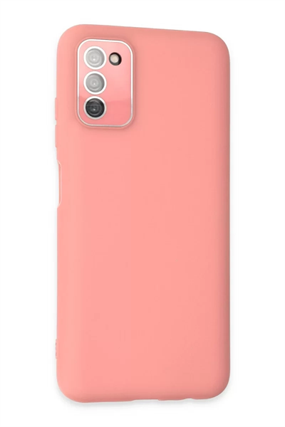 Samsung Galaxy A03S Kılıf Lansman Glass Kapak - Pembe