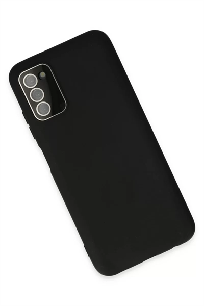 Samsung Galaxy A03S Kılıf Lansman Glass Kapak - Siyah