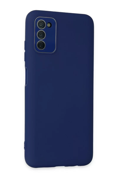 Samsung Galaxy A03S Kılıf Lansman Glass Kapak - Sky Blue