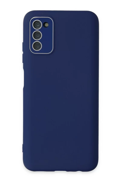 Samsung Galaxy A03S Kılıf Lansman Glass Kapak - Sky Blue