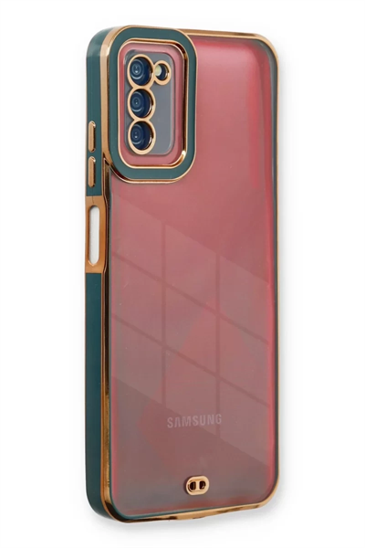 Samsung Galaxy A03S Kılıf Liva Lens Silikon - Yeşil