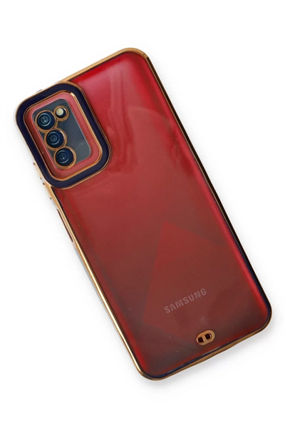 Samsung Galaxy A03S Kılıf Liva Lens Silikon - Mavi