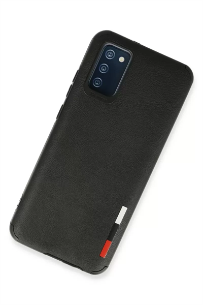 Samsung Galaxy A03S Kılıf Loop Deri Silikon - Siyah