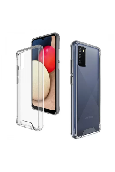 Samsung Galaxy A03S Kılıf Lüx Şeffaf Silikon