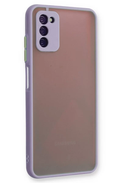 Samsung Galaxy A03S Kılıf Montreal Silikon Kapak - Mor