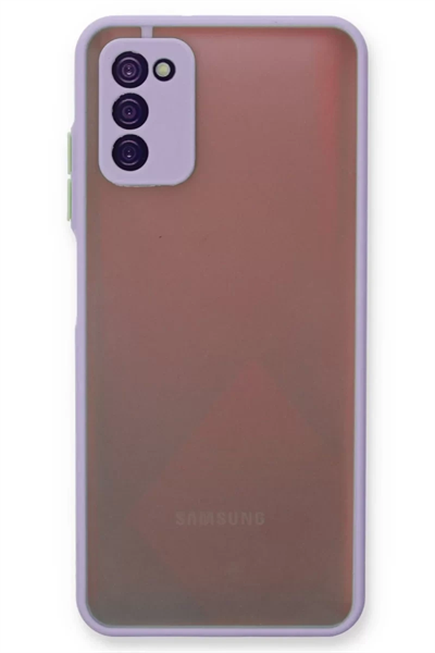 Samsung Galaxy A03S Kılıf Montreal Silikon Kapak - Mor