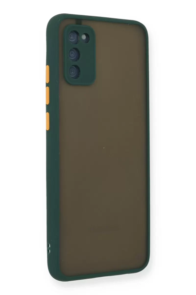 Samsung Galaxy A03S Kılıf Montreal Silikon Kapak - Yeşil