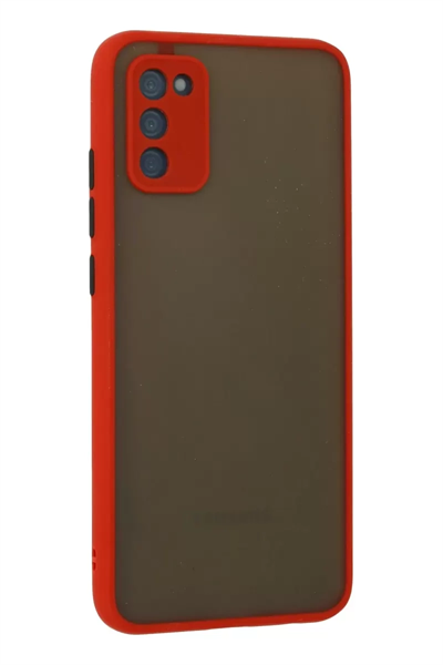 Samsung Galaxy A03S Kılıf Montreal Silikon Kapak - Kırmızı
