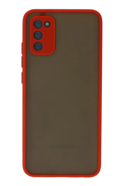 Samsung Galaxy A03S Kılıf Montreal Silikon Kapak - Kırmızı