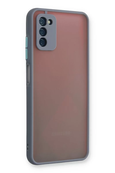 Samsung Galaxy A03S Kılıf Montreal Silikon Kapak - Gri