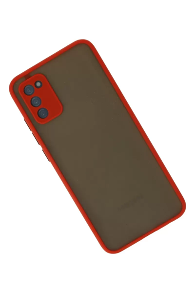 Samsung Galaxy A03S Kılıf Montreal Silikon Kapak - Kırmızı