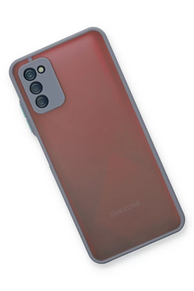 Samsung Galaxy A03S Kılıf Montreal Silikon Kapak - Gri