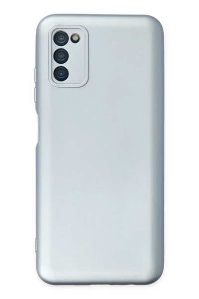 Samsung Galaxy A03S Kılıf Nano içi Kadife Silikon - Sky Blue