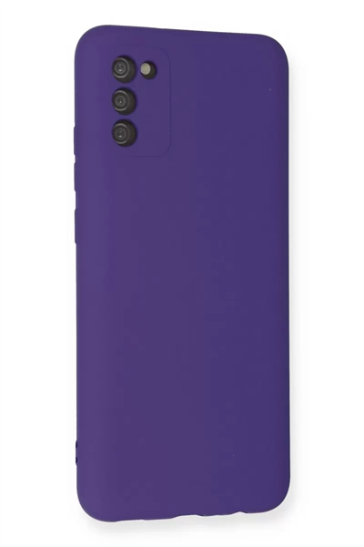 Samsung Galaxy A03S Kılıf Nano içi Kadife Silikon - Mor