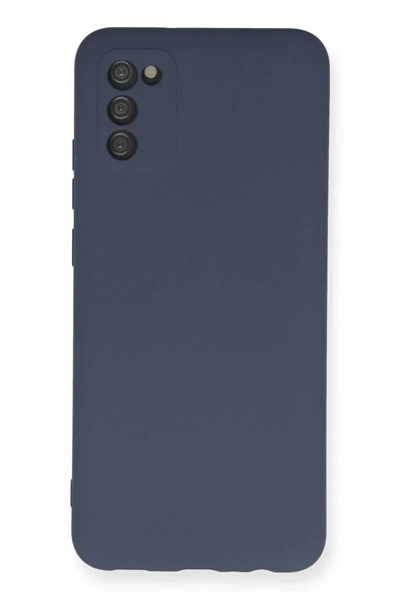 Samsung Galaxy A03S Kılıf Nano içi Kadife Silikon - Gri