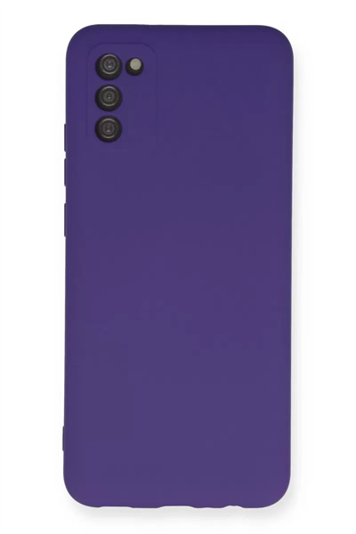 Samsung Galaxy A03S Kılıf Nano içi Kadife Silikon - Mor